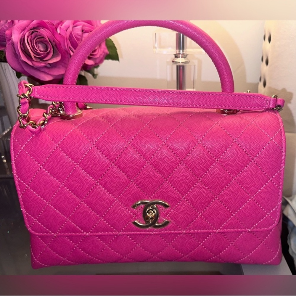 Chanel Coco Top Handle medium Flap Bag - Picture 5 of 12